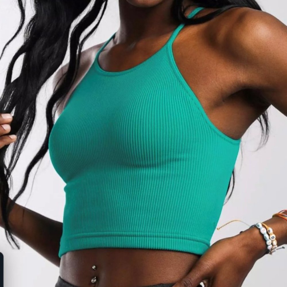 Free People Cropped Run Tank